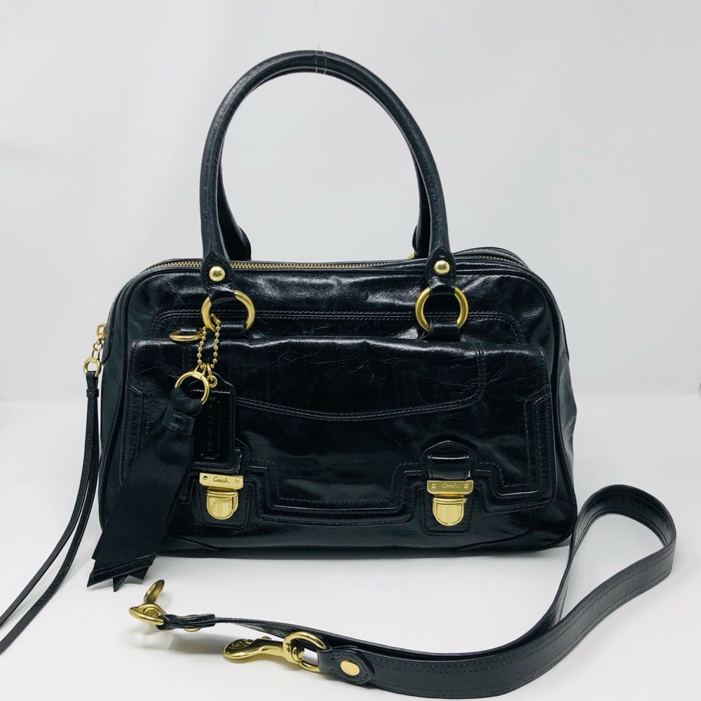 Coach Poppy Pushlock Satchel 17888